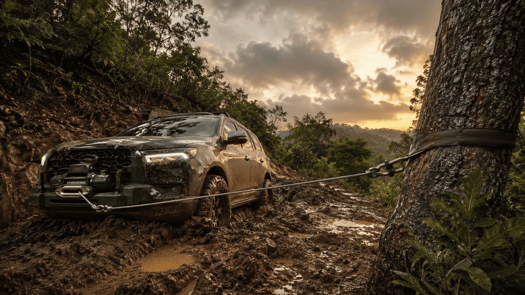 Jangan Sampai Terjebak: Kenapa SUV Adventure Anda Wajib Punya Winch, Bukan Cuma Andalkan Mobil Derek
